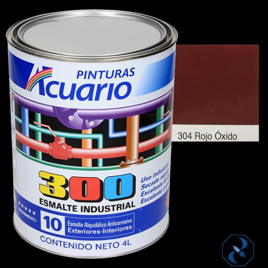 Imagen de ESMALTE 4 L ROJO OXIDO INDUSTRIAL 300 ACUARIO EA30440