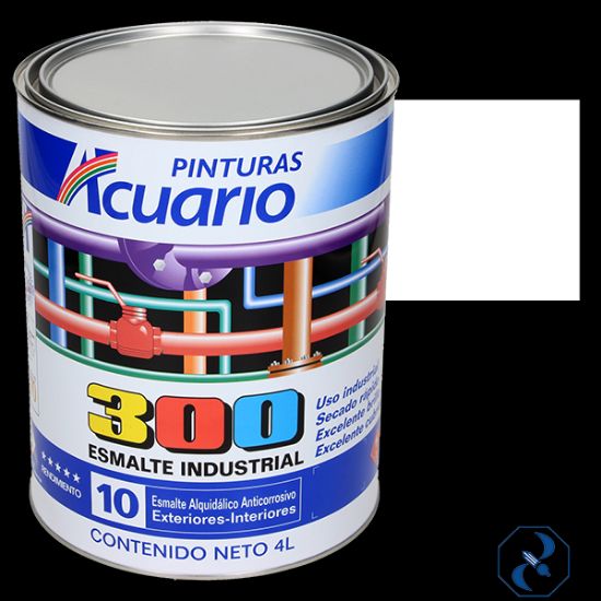 Imagen de ESMALTE 4 L BLANCO INDUSTRIAL 300 ACUARIO EA30040