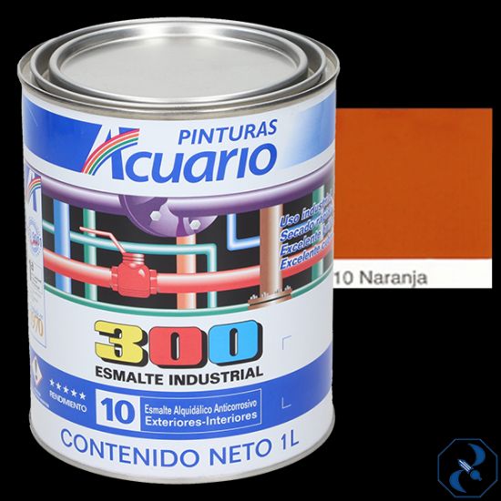 Imagen de ESMALTE 1 L NARANJA INDUSTRIAL 300 ACUARIO EA31010