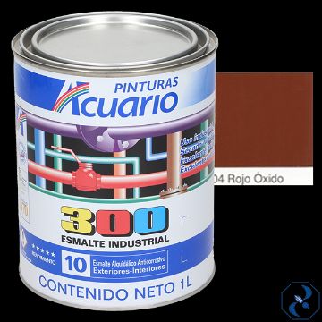 Imagen de ESMALTE 1 L ROJO OXIDO INDUSTRIAL 300 ACUARIO EA30410