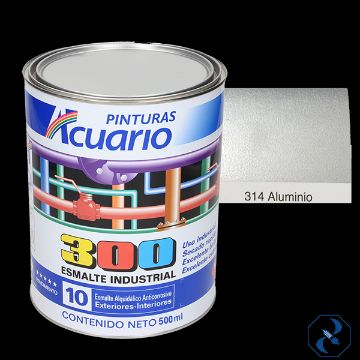 Imagen de ESMALTE 1/2 L ALUMINIO INDUSTRIAL 300 ACUARIO EA31405