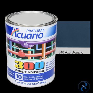 Imagen de ESMALTE 1/2 L AZUL ACUARIO INDUSTRIAL 300 ACUARIO EA34005