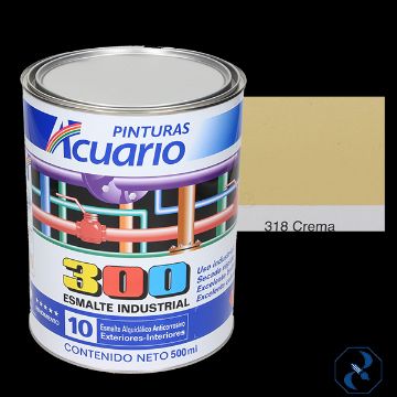 Imagen de ESMALTE 1/2 L CREMA INDUSTRIAL 300 ACUARIO EA31805