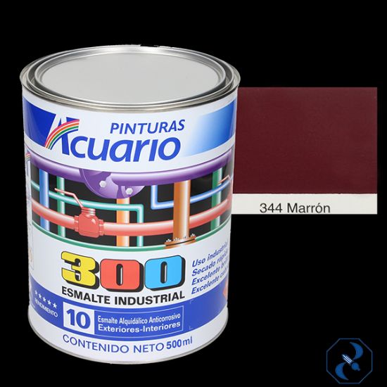 Imagen de ESMALTE 1/2 L MARRON INDUSTRIAL 300 ACUARIO EA34405