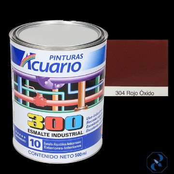 Imagen de ESMALTE 1/2 L ROJO OXIDO INDUSTRIAL 300 ACUARIO EA30405