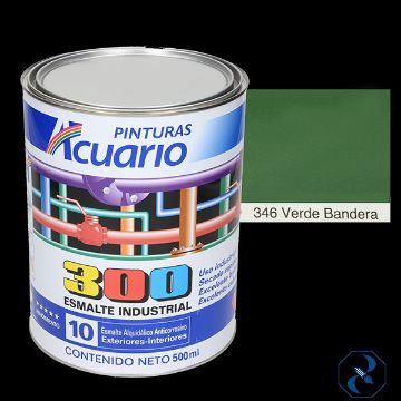 Imagen de ESMALTE 1/2 L VERDE BANDERA INDUSTRIAL 300 ACUARIO EA34605