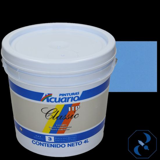 Imagen de VINILICA 4 L AZUL MEDIO ITP ACUARIO VA41140