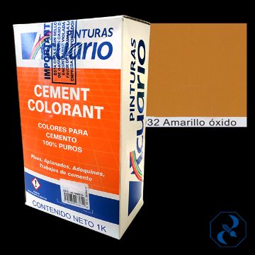 Imagen de COLOR AMARILLO OXIDO PARA CEMENTO ACUARIO CA93210