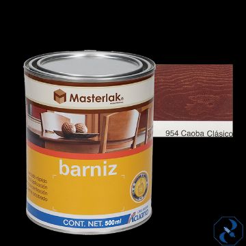 Imagen de BARNIZ 1/2 L CAOBA MASTERLAK ACUARIO MM95405