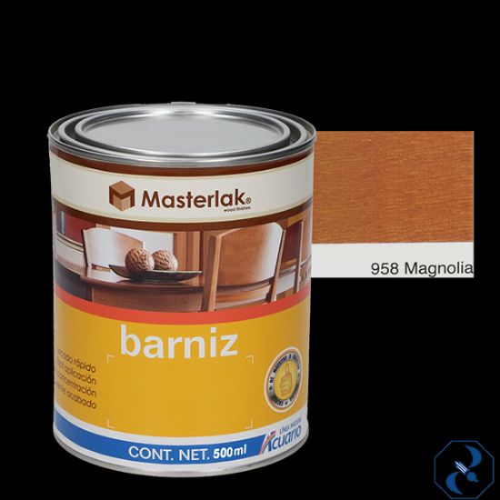 Imagen de BARNIZ 1/2 L MAGNOLIA MASTERLAK ACUARIO MM95805