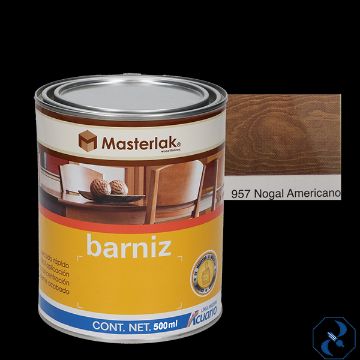 Imagen de BARNIZ 1/2 L NOGAL AMERICANO MASTERLAK ACUARIO MM95705