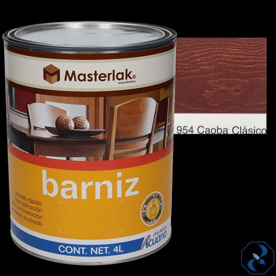 Imagen de D 1 BARNIZ 4 L CAOBA MASTERLAK ACUARIO MM95440