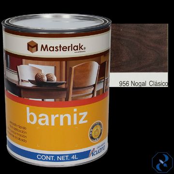 Imagen de D 1 BARNIZ 4 L NOGAL CLASICO MASTERLAK ACUARIO MM95640