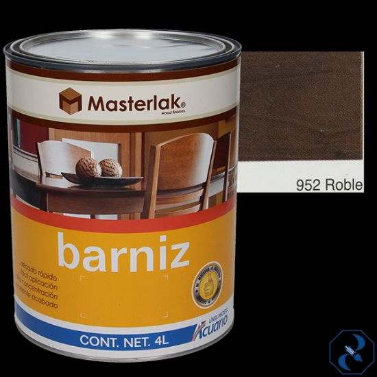 Imagen de D 1 BARNIZ 4 L ROBLE MASTERLAK ACUARIO MM95240