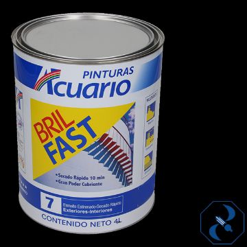 Imagen de ESMALTE 4 L NEGRO BRIL FAST ACUARIO EB60140