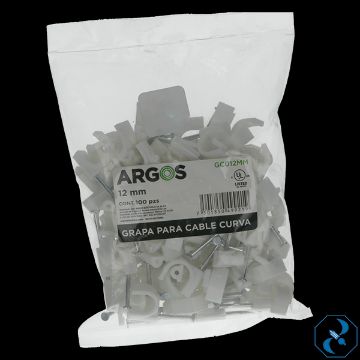 Imagen de GRAPA REDONDA 15/32 PULG 12 MM BOLSA C/100 PZAS ARGOS GC012MM