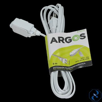 Imagen de EXTENSION 3 MTS. ELECTRODOMESTICA POT 2X16 ARGOS 9740115