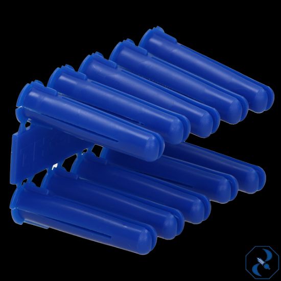 Imagen de TAQUETE 3/8 C/100 PZAS 2 1/4DE PLASTICO AZUL TAQUETE THORSMAN 1105