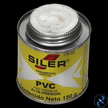 Imagen de PEGAMENTO 150 GR AMARILLO PARA PVC EN BOTE SILER PVC150