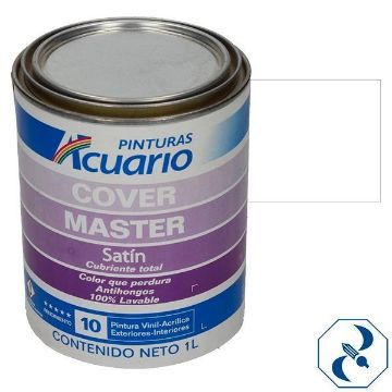 Imagen de VINILICA 1 L BLANCO  MASTER ACUARIO VA10010