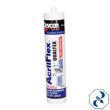 Imagen de SELLADOR  ACRIFLEX ACRILICO BLANCO FUNGICIDA 280ML DEVCON C-QAB