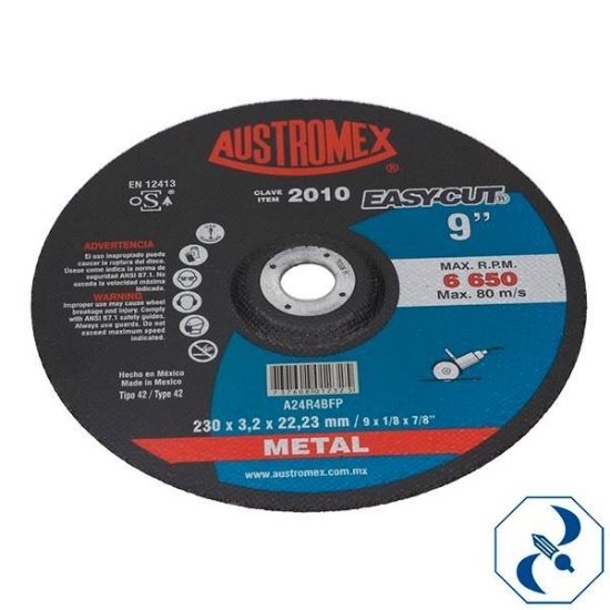 Imagen de DISCO 9 PULG CORTE DE METAL EASY CUT AUSTROMEX 2010