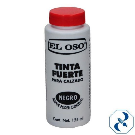 Imagen de TINTA 125 ML NEGRA EL OSO 8053A