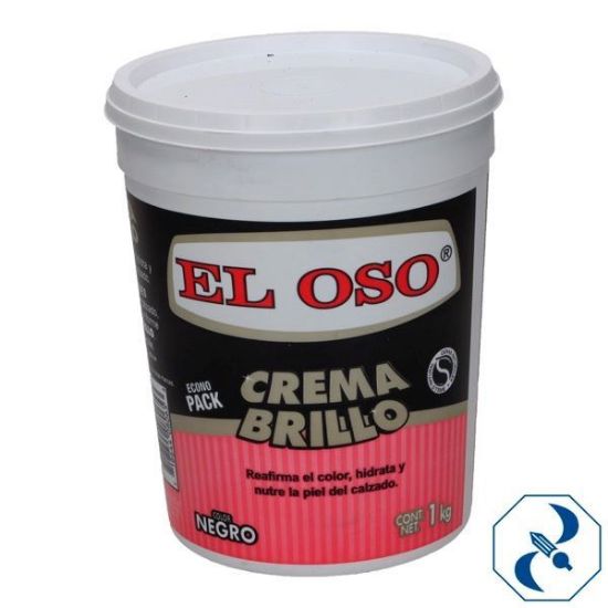 Imagen de CREMA BRILLO 1KG NEGRO ECONOPACK EL OSO 8065