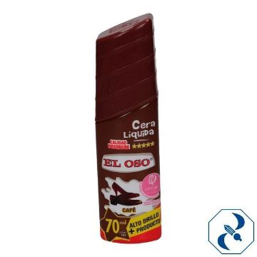 Imagen de CERA 70 ML CAFE LIQUIDA PARACALZADO EL OSO 8501A