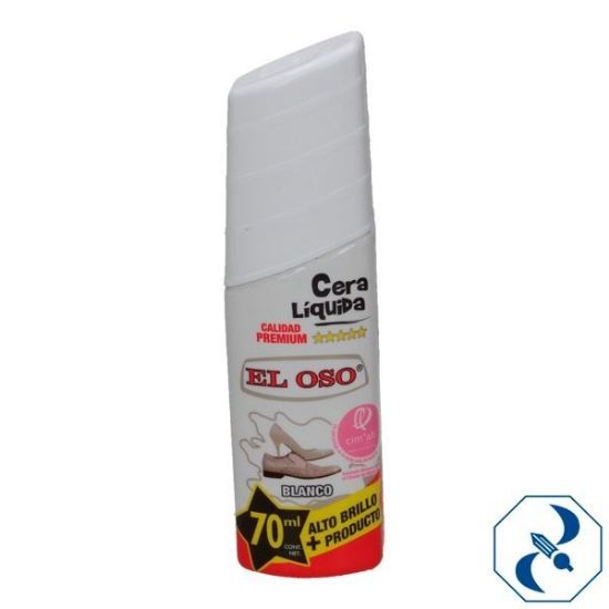 Imagen de CERA 70 ML BLANCA LIQUIDA PARA CALZADO EL OSO 8502A