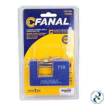 Imagen de CANDADO 75 MM ANTIPALANCA P/CORTINA METALICO FANAL CS1-710