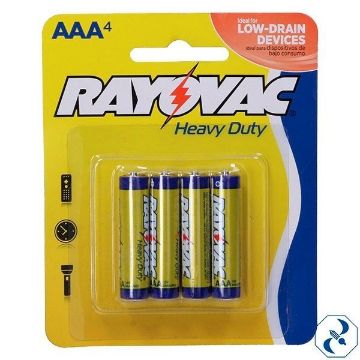 Imagen de D 1 BLISTER DE 4 PILAS AAA HEAVY DUTY RAYOVAC 3AAA-4