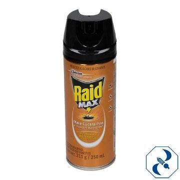 Imagen de INSECTICIDA 285 ML (211GR) RAID MAX AEROSOL JHONSON 1810129