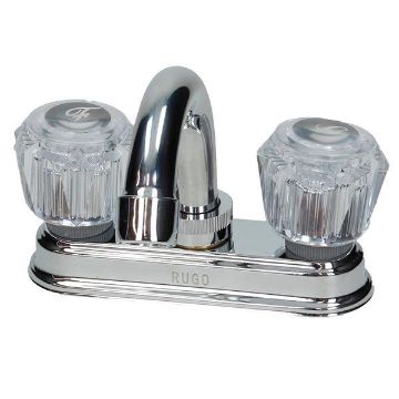 Imagen de D 1 MEZCLADORA P/LAVABO 4 PULG 10 CM CROMO C/CHAPETON MAN ACRIL 24TL