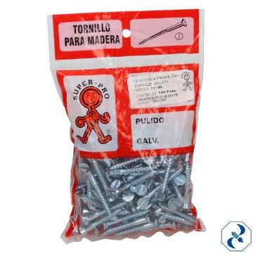 Imagen de TORNILLO P/MADERA GALV. 11X40 C/144 PZAS SUPER PRO A10940290