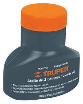 Imagen de ACEITE SINTETICO P/MOTOR DOS TIEMPOS 2oz TRUPER ACT-2T-2