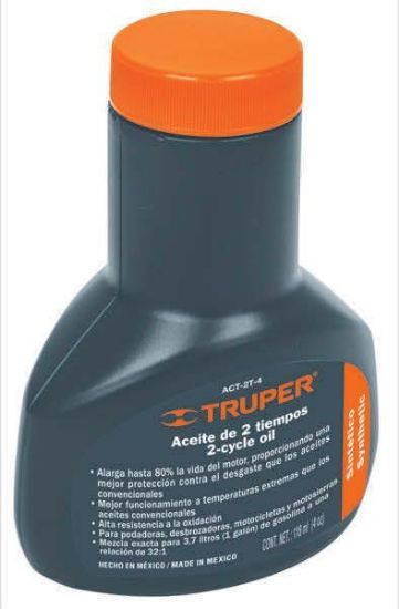 Imagen de ACEITE PARA MOTOR DE DOS TIEMPOS 4 OZ TRUPER ACT-2T-4