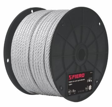 Imagen de D 1 CABLE DE ACERO 1/4 PULG RIGIDO FIERO CAB-1/4R