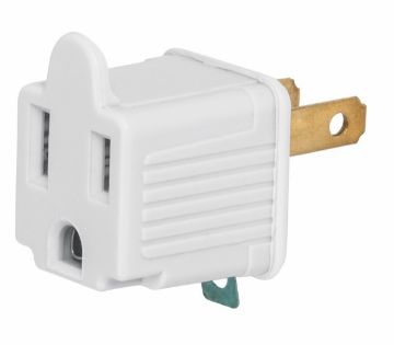 Imagen de ADAPTADOR 3 A 2 BLANCO  VOLTECH AD-32B