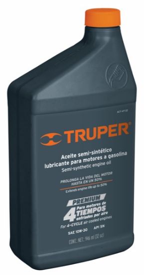 Imagen de ACEITE PARA MOTOR DE CUATRO TIEMPOS, 32 OZ TRUPER ACT-4T-32