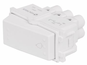 Imagen de PULSADOR DE TIMBRE BLANCO VOLTECH APTI-IB