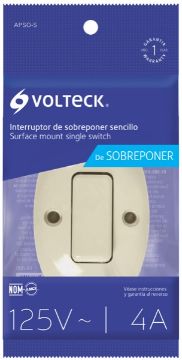 Imagen de APAGADOR DE SOBREPONER SENCILLO  VOLTECH APSO-S