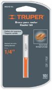 Imagen de BROCA PARA ROUTER RECTA 2 FILOS 1/4 PULG LARGA TRUPER BROU-R2-1/4L