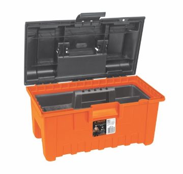 Imagen de CAJA PARA HERRAMIENTA AMPLIA DE 16 PULG COLOR NARANJA TRUPER CHA-16N