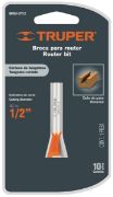 Imagen de D 3 BROCA PARA ROUTER COLA DE PATO 1/2 PULG TRUPER BROU-CP1/2