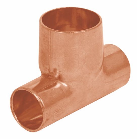 Imagen de TEE REDUCIDA COBRE 1/2 PULG X 1/2 PULG X 3/4 PULG FOSET CC-721