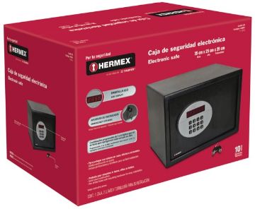 Imagen de D 1 CAJA DE SEGURIDAD ELECTRONICA DE 20 LTS HERMEX CASE-20