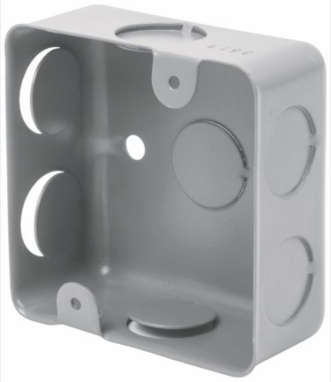 Imagen de CAJA DE ACERO CUADRADA 3X3 PULG ECONOMICA  VOLTECH CCH-3X3E