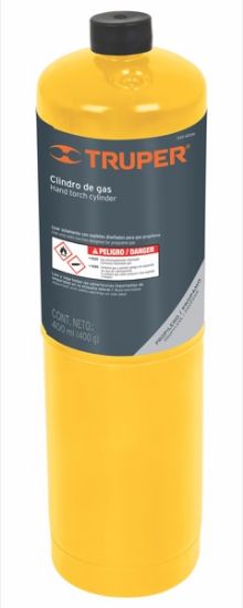 Imagen de TANQUE DE GAS PROPANO DE 400 G, NEGRO TRUPER GAS-400N