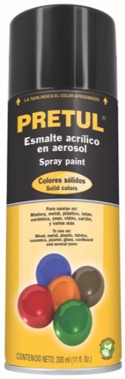 Imagen de PINTURA AEROSOL NEGRO MATE  PRETUL PA-NM-P